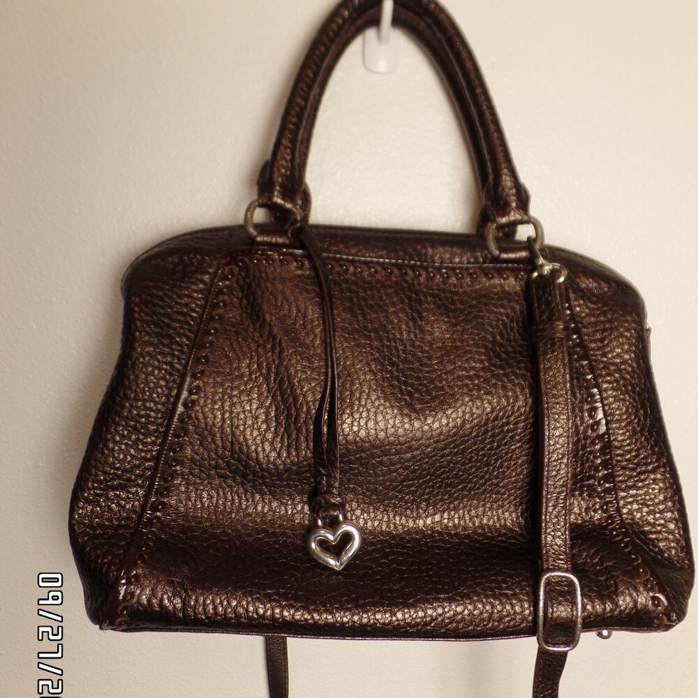 Brighton Pebbled Shiny Leather Crossbody/Handbag